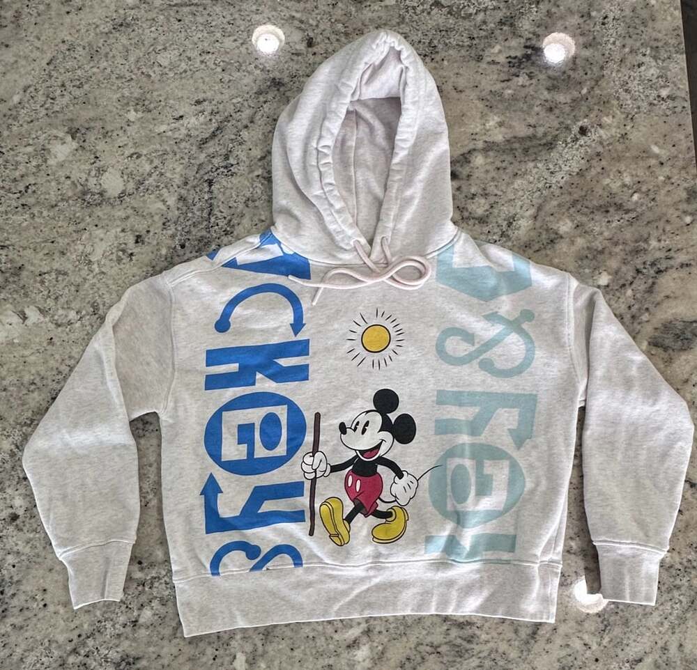 Mickey & Co. Mickey Mouse & Friends Hoodie Size XS Gray